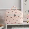 Bolsa Cruzada Neceser Cosmético para Mujer Gran Capacidad Acolchada Estampada Dibujos Animados Bolsa de Cosméticos Viaje al Aire Libre Neceser de Artículos de Tocador