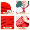 Bufanda Roja para Estudiantes de Primaria Estándar Engrosada Algodón Puro No se Desvanece para Niños de Secundaria Bufanda Roja Ultra Gruesa Papelería Creativa Cultural