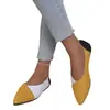 Nuevo Modelo de Verano 2026: Zapatos Planos Casuales Cómodos para Mujer, Talla Grande, Punta Puntiaguda, Sin Cordones, Talla Única