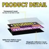 Producto Nuevo Transfronterizo, Pegatina Reflectante Magnética de Prácticas para Conductor Novato, Pegatina para Parachoques de Estudiante Conductor, Pegatina DIY en Inglés