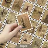 36 pegatinas de sellos de personajes y objetos vintage para journaling DIY, papelería de cuaderno y pegatinas decorativas set al por mayor
