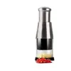Prensa de Ajo Cuchillo de Acero Inoxidable Herramienta de Cocina Multifuncional para Picar Verduras, Triturar Ajo, Cortar Cebollas y Triturar Ajo