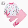 Suéter de otoño nuevo transfronterizo material ropa de bebé y niño traje de dos piezas cuello redondo jersey traje informal [al por mayor]]