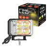 Luz de Motocicleta de Trébol de Cuatro Hojas de Tres Caras Luz LED para Vehículo Eléctrico Instalación Externa Modificación de Motocicleta Foco Impermeable para Exteriores
