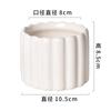 Vaso de Flores Cerâmico Estilo Simples Escandinavo Cor Creme Sala de Estar Mesa Pequeno Vaso de Flores Phalaenopsis com Cerâmica de Alta Qualidade