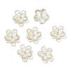 10*10.5mm Soporte Flor de Durazno Esmaltada Vidrio Transparente Cuentas Sueltas DIY Soporte de Flor Hecho a Mano Material para Pendientes Collares Venta al por Mayor