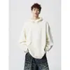 Jaqueta VE com design americano, fivela de anel nicho, plus size, estilo outono, moletom oversized, moletom masculino de gola alta