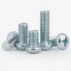 Parafuso Redondo com Fenda Phillips Galvanizado GB818-76 Parafuso de Máquina de Cabeça Redonda Parafuso de Cabeça Chata M3M4M5M6M8 Aço Carbono