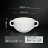 Taza de Color Puro en Blanco, Logo Personalizado, Taza Souvenir Simple para Publicidad de Hotel, Taza de Cerámica, Imagen Impresa al por Mayor