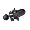 Soporte de plástico para teléfono móvil con cabezal esférico de cuatro garras de 17 mm para salida de aire y clip para coche, venta al por mayor, accesorios para teléfono móvil