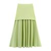 Aliexpress Popular Exportación Transfronteriza Ropa Europea y Americana Za Nuevo Chaleco de Punto con Botones Multicolores Traje de Falda Chaleco