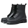 Botas de lluvia de moda estilo Martin para hombre, mate, antideslizantes, resistentes al desgaste, zapatos de goma PVC para lluvia, zapatos casuales cortos para hombre, venta al por mayor de fábrica, zapatos de agua