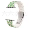 Adecuado para Apple Apple Watch S10/Ultra Correa de Resina Correa de Resina Cuadros Explosivos de Tablero de Ajedrez