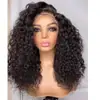 Amazon nuevo peluca europea y americana para mujer cabello rizado africano pequeño peluca de encaje frontal de fibra química juego de fabricantes en stock al por mayor