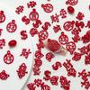 Ropa de año nuevo joyería para uñas manicura luminosa joyería pequeña accesorios de resina estilo chino decoraciones festivas para uñas al por mayor