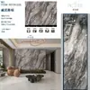 Panel de Pared de Roca Brillante 900*2700*9mm, Panel de Pared de Piedra de Lujo para Proyectos, Venta al por Mayor Directa desde Fábrica en Foshan