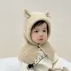 Gorro Todo en Uno para Bebé Otoño e Invierno Gorro Cálido Bufanda Lindo Versátil para Bebé Niño y Niña Gorro con Protección para Orejas Gorro de Lana para Niños Moderno