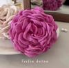 ¡Romance floreciente! Clip de Agarre de Rosa Tridimensional Caro Mismo Estilo Flor para la Cabeza Clip de Tiburón Horquilla Francesa para Mujer
