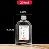 Garrafas de Bebida Alcoólica de 0,5kg, Garrafas Pequenas de Bebida Alcoólica para Meio Quilo de Bebida Alcoólica, Garrafas de Vidro Vazias para Cuidados de Saúde, Especiais para Produção Caseira