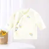 Ropa para recién nacidos, Tops de medio respaldo para bebé, Tops sin costuras de algodón puro para recién nacidos de 0 a 3 meses, Pijamas para bebé estilo primavera y otoño