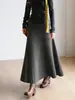 2026 Nueva Falda de Otoño para Mujer de Cintura Alta Adelgazante Corte A, Elegante y Versátil Falda Bodycon de Longitud Media