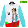 Moletom com Estampa Duelmasterskingmax Capuz Solto Gola Redonda Hoodie Tendência Primavera e Outono Estampa Moderna