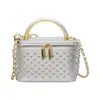 Bolso Único de Caja de Perlas para Mujer, Nuevo Bolso de Mano Versátil con Cadena, Bolso de Hombro y Cruzado de Moda Tendencia