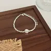 Pulsera de Perlas Shijia para Niña Apilada Doble Capa Redonda Lujo Ligero Nicho Exquisita Pulsera de Perlas Francesas Nuevo Estilo 2025