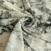 Tela de Malla con Estampado Sombra de Lino Poliéster Elástico 40D Spandex Malla Estampada Camisa Base Tela para Vestido de Vacaciones en la Playa
