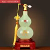 Ornamento de Vaso de Jade Ping An Ruyi para Decoração de Sala de Estar e Bar, Presente de Abertura da Ping An Seguros para Mudança para Nova Residência