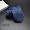 Masculino Formal Negócios 8 cm Trabalho Coreano Listrado Masculino Profissional Britânico Cor Sólida Noivo Casamento Sarja Poliéster