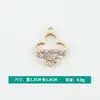 Atacado Versão Coreana Criativo Pingente Duplo Meio Rosto Diamante Trevo de Quatro Folhas Liga Metálica Colar Pulseira Pingente Joias Acessórios DIY