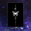 Tatuaje Adhesivo Color Blanco Impermeable Duradero Mariposa Luna Planeta Koi Araña Flor Clavícula Brazo Sticker para Hombres y Mujeres