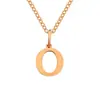 Nuevo Collar de Acero Inoxidable de 26 Letras de Amazon, Cadena para Clavícula Moderna y Versátil, Collar para Pareja con Apellido en Stock