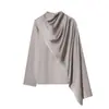 Para Comércio Exterior Transfronteiriço Europeu e Americano Roupas Femininas Aliexpress Mais Vendidas Moda Outono Camisa Versátil de Cetim com Fita e Manga Longa