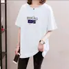 Nova Camiseta de Manga Curta para Mulheres 2026, Verão, Caimento Solto, Comprimento Médio, Tamanho Grande, Rejuvenescedora, Esconde a Barriga, Top Emagrecedor