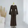 2026 Conjunto Casual de Cor Sólida Tamanho Grande Loriya Lr1312