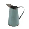 Jarrón Antiguo Jarrón Vintage Maceta Flores Secas Estilo Europeo Maceta de Hierro Vintage Cubo de Piso Olla de Hierro Jarrón de Hierro