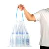 Bolsa de basura con cierre de cordón, portátil, gruesa, para cocina, bolsa de basura grande de plástico para limpieza