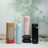 Taza Fresca y Sencilla con Aislamiento al Vacío y Tapa Pop-Up de un Solo Toque, Mantiene Caliente y Frío, Botella de Agua Elegante para Hombres y Mujeres