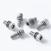 Acero Inoxidable 304 Hexagonal de Cabeza Cilíndrica Tres Combinaciones Tornillo Combinado Hexagonal de Cabeza Cilíndrica con Arandela de Resorte Plana