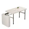 Mesa plegable, mesa portátil para puesto exterior, mesa larga para alquiler de casa, mesa de estudio, mesa y sillas de comedor, mesa de ordenador de oficina