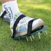 Ferramenta Afofadora de Grama de Jardim 4,2CM Sapatos com Pregos para Aeração do Solo Sapatos de Grama Gramado Auto nivelante Sapatos com Pregos de Epóxi