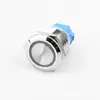Interruptor de botón pulsador metálico de 19 mm autoblocante reinicio arranque por pulsos modificación impermeable con luz pie de tornillo pie de soldadura