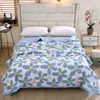 Colcha de verano de algodón lavado cepillado hipoalergénica, simple para dormitorio de estudiante individual, colcha de verano fresca, colcha de aire acondicionado, colcha de verano fina, venta al por mayor