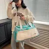 Bolsa de Yoga y Fitness Portátil Imprimible Compartimento Separado para Zapatos Húmedos y Secos Bolsa de Natación Bolsa de Almacenamiento para Equipaje de Gran Capacidad
