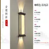 Luces solares de pared para exteriores con iluminación hacia arriba y hacia abajo, luces para pilares a ambos lados de la puerta, luces de pared exteriores para balcón impermeables, luces de pared para patio de villa