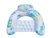 Silla Flotante Inflable Doble Arcoíris con Lentejuelas Transfronteriza para Adultos, Flotador de Natación, Cama Flotante Portátil para Agua