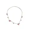 Elegante e Gentil Estilo Feminino Colar de Cristal em Forma de Gota, Moderno e Simples, Versátil Corrente para Clavícula Estilo Minimalista Ins, Novo Modelo