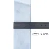 Banda Elástica Engrosada al por Mayor, Banda Elástica Ancha Suave para Cintura, Tela Cepillada de Nylon Doble Cara Negra y Blanca de 1-8 cm, en Stock